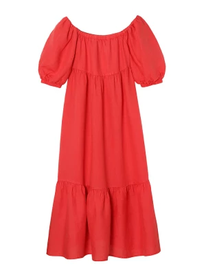 TATUUM Lniana sukienka w kolorze czerwonym rozmiar: 36