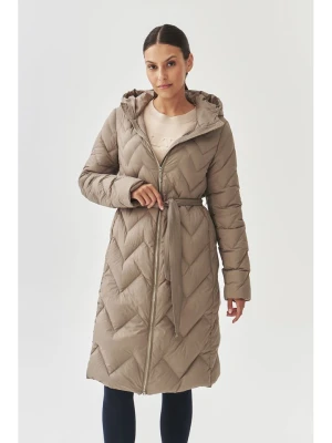 TATUUM Płaszcz pikowany "Gami" w kolorze szarobrązowym rozmiar: 36