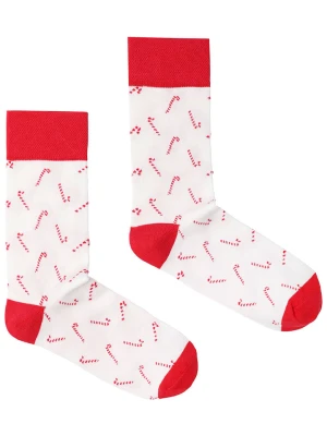 TATUUM Skarpety w kolorze biało-czerwonym rozmiar: 43-46