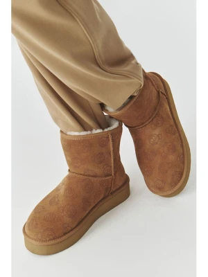 TATUUM Skórzane botki w kolorze jasnobrązowym rozmiar: 41