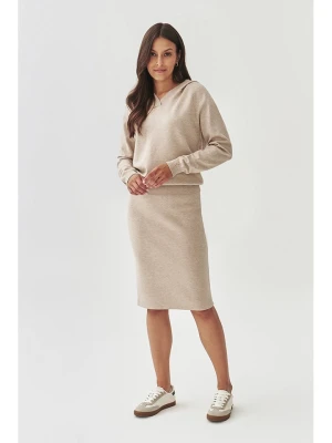 TATUUM Spódnica dzianinowa w kolorze beżowym rozmiar: L