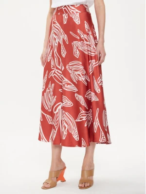 Tatuum Spódnica midi Sati T2407.173 Pomarańczowy Regular Fit