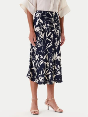 Tatuum Spódnica midi Satini 2 T2508.177 Granatowy Regular Fit