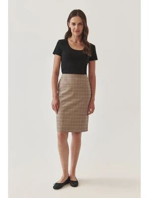 TATUUM Spódnica w kolorze brązowo-czarno-różowym rozmiar: 40