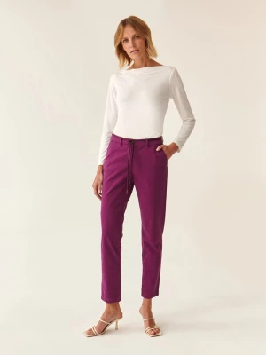 TATUUM Spodnie chino w kolorze fioletowym rozmiar: 34