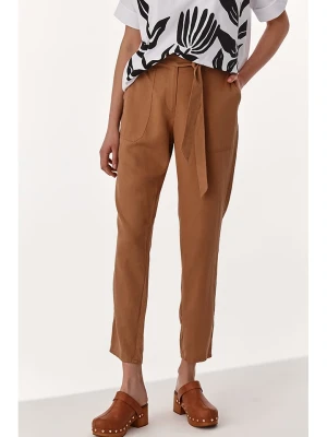 TATUUM Spodnie w kolorze jasnobrązowym rozmiar: 38