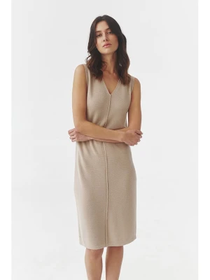 TATUUM Sukienka dzianinowa w kolorze beżowym rozmiar: S