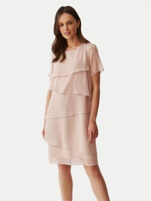 Tatuum Sukienka koktajlowa Palmi T2406.217 Beżowy Regular Fit