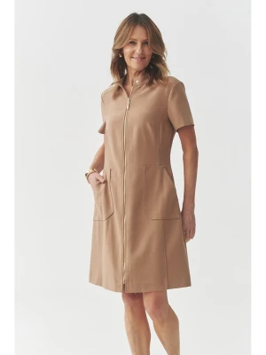 TATUUM Sukienka "Mantoki" w kolorze jasnobrązowym rozmiar: 38