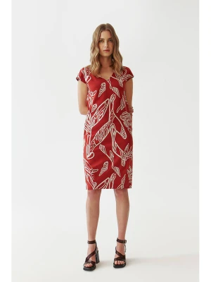 TATUUM Sukienka w kolorze biało-czerwonym rozmiar: S