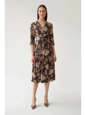 TATUUM Sukienka w kolorze brązowo-beżowym rozmiar: 40