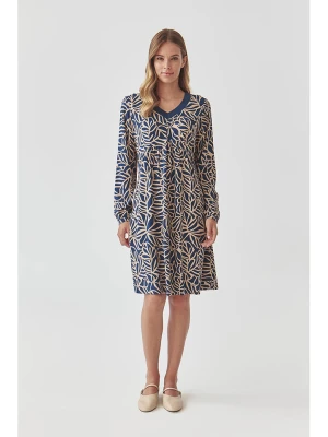 TATUUM Sukienka w kolorze granatowo-beżowym rozmiar: 40