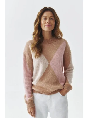 TATUUM Sweter w kolorze jasnobrązowo-jasnoróżowym rozmiar: XL