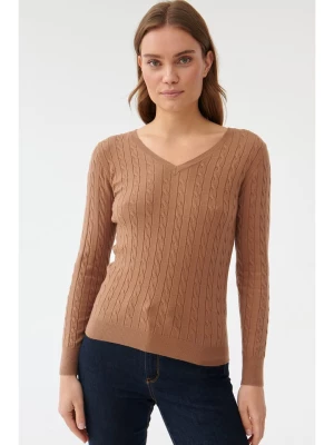 TATUUM Sweter w kolorze jasnobrązowym rozmiar: XL