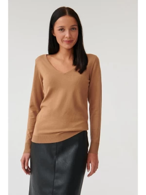 TATUUM Sweter w kolorze jasnobrązowym rozmiar: S