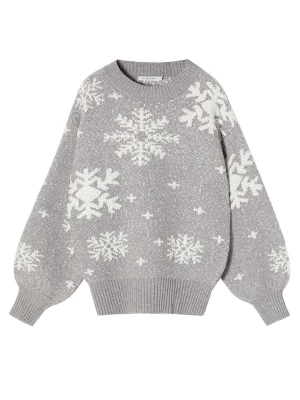 TATUUM Sweter w kolorze szaro-białym ze wzorem rozmiar: XL