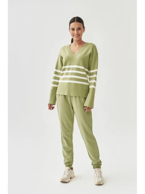 TATUUM Sweter w kolorze zielono-białym rozmiar: XL