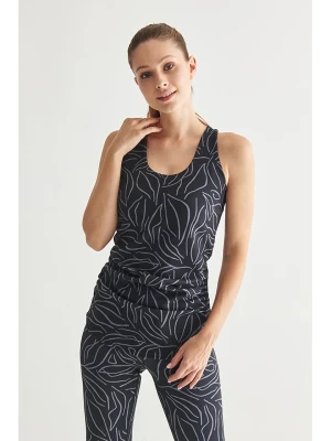 TATUUM Top w kolorze czarno-szarym rozmiar: M