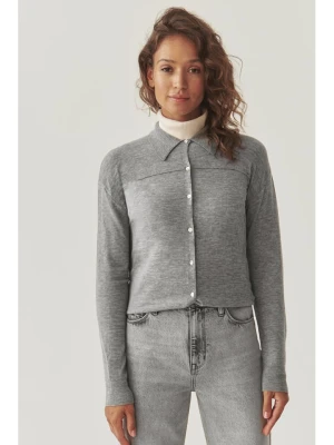 TATUUM Wełniany kardigan "Elara" w kolorze jasnoszarym rozmiar: M