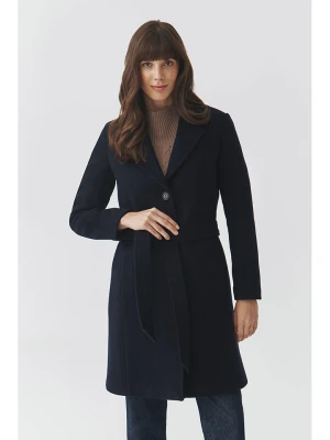 TATUUM Wełniany płaszcz "Nitika" w kolorze granatowym rozmiar: 40