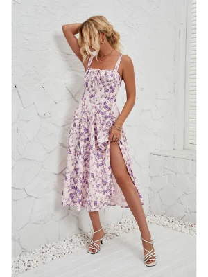 Tazga Sukienka w kolorze biało-fioletowym rozmiar: 36