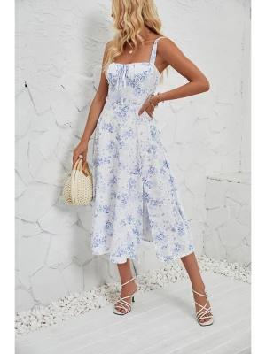 Tazga Sukienka w kolorze biało-niebieskim rozmiar: 34