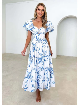 Tazga Sukienka w kolorze biało-niebieskim rozmiar: 38