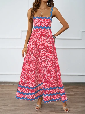 Tazga Sukienka w kolorze czerwono-niebieskim rozmiar: 42