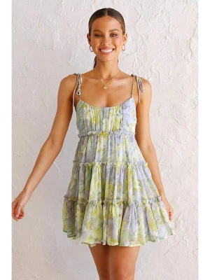 Tazga Sukienka w kolorze jasnoszaro-żółtym rozmiar: 36