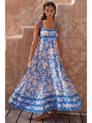 Tazga Sukienka w kolorze niebiesko-kremowym rozmiar: 36