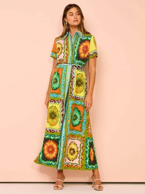 Tazga Sukienka w kolorze zielono-pomarańczowym rozmiar: 38