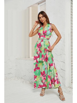 Tazga Sukienka w kolorze zielono-różowym rozmiar: 34