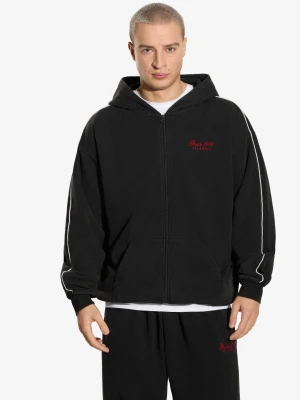 Team bluza z kapturem czarna Klasyk