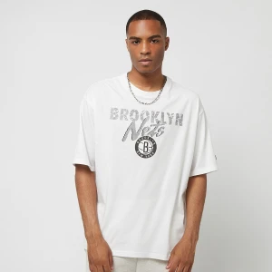 Team Script Oversized Tee Brooklyn Nets, markiNew Era, T-Shirty i Polo, w kolorze biały, rozmiar: