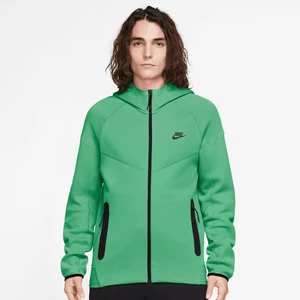 Tech Fleece Windrunner Hoodie mit durchgehendem Reißverschluss für Herren, marki NIKEApparel, w kolorze Zielony, rozmiar