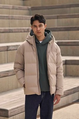 Tech męska kurtka puchowa zgrzewana - Beige Animal