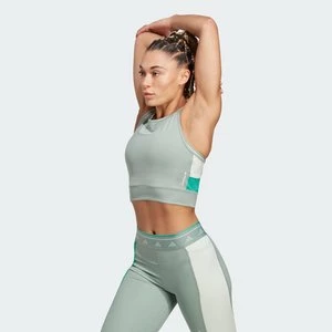 Techfit Colorblock Crop Tank Top Adidas