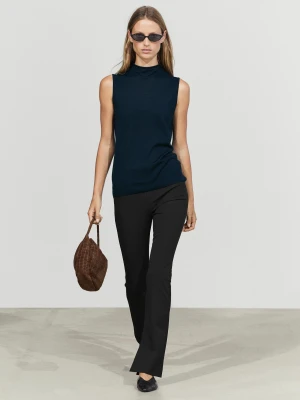 Techniczne Spodnie Dzwony - Czarny - Massimo Dutti - Female