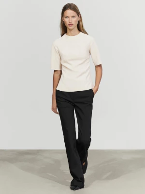 Techniczne Spodnie Dzwony - Czarny - Massimo Dutti - Female