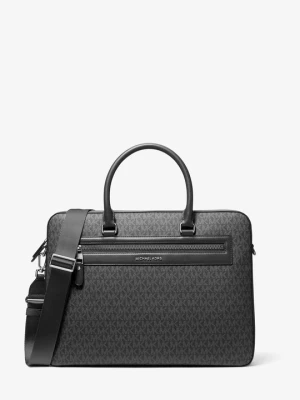 Teczka Jet Set z charakterystycznym logo Michael Kors CZARNY (Czarny)