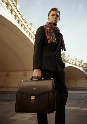 Teczka skórzana o wzmocnionych brzegach brązowa Wittchen