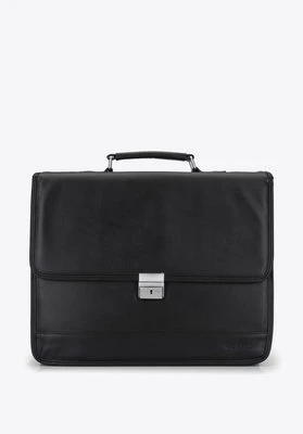 Teczka z zapięciem na kluczyk matowa czarna Wittchen