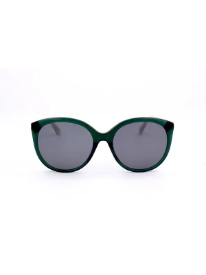 Ted Baker Damskie okulary przeciwsłoneczne w kolorze zielono-jasnoróżowo-szarym rozmiar: 55