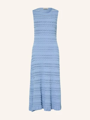 Ted Baker Dzianinowa Sukienka Cahrlie Z Falbankami blau JASNONIEBIESKI