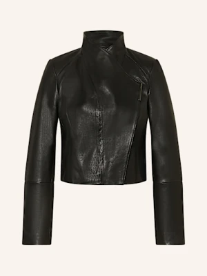 Ted Baker Kurtka Skórzana Riyoze schwarz