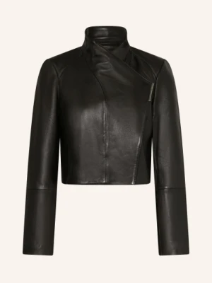 Ted Baker Kurtka Skórzana Riyoze schwarz