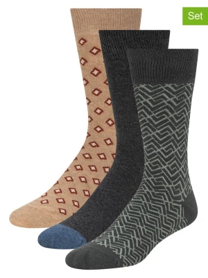 Ted Baker Skarpety (6 par) w kolorze beżowo-antracytowym rozmiar: onesize