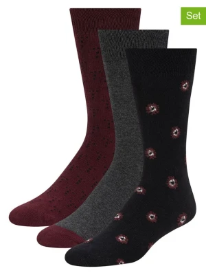 Ted Baker Skarpety (6 par) w kolorze czarno-bordowym rozmiar: onesize