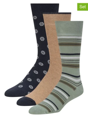 Ted Baker Skarpety (6 par) w kolorze zielono-beżowo-granatowym rozmiar: onesize