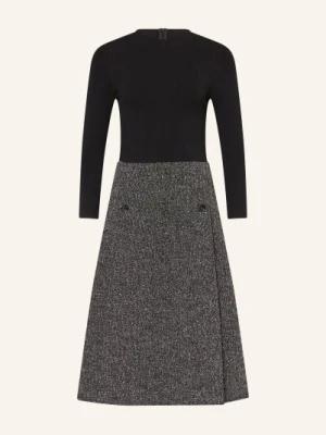 Ted Baker Sukienka Ekaad Z Mieszanki Materiałów Z Rękawami 3/4 schwarz